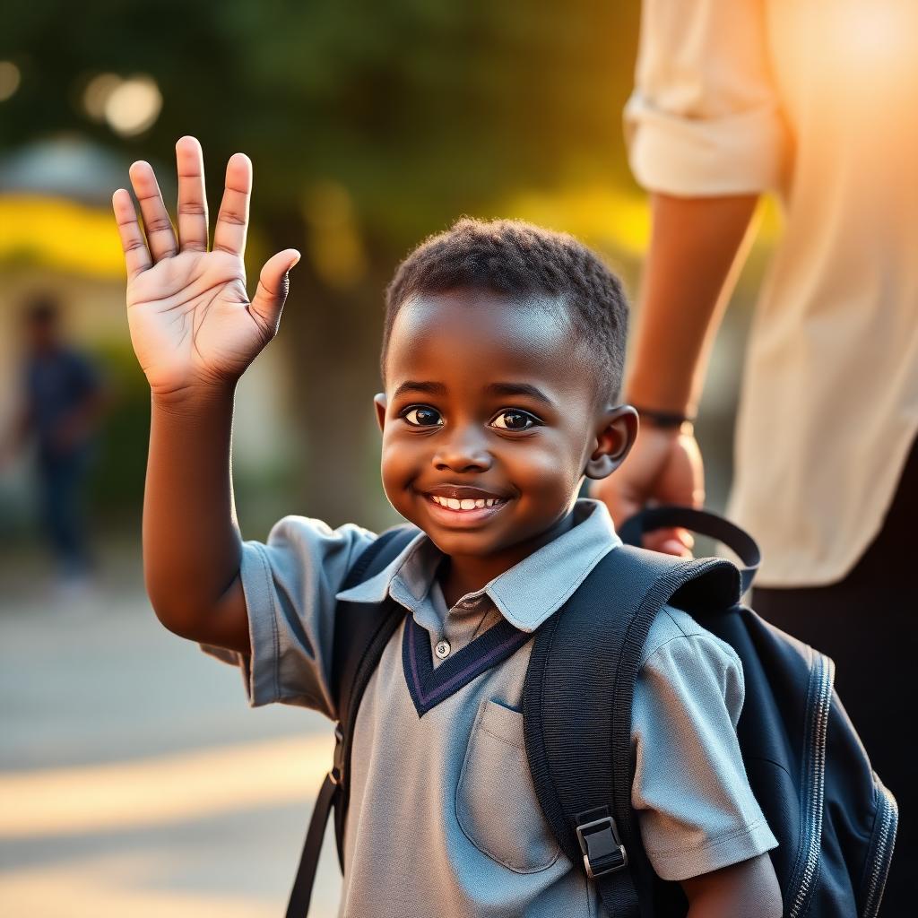 Kids going to school